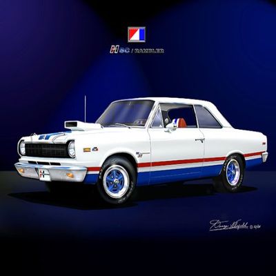 1969 SC RAMBLER B-SCHEME-Raised letters -Car art print poster - size 20 X 30