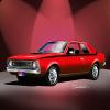 1971 AMC HORNET SC 360 Matador red - Car art print poster - size 20 X 30 view 1