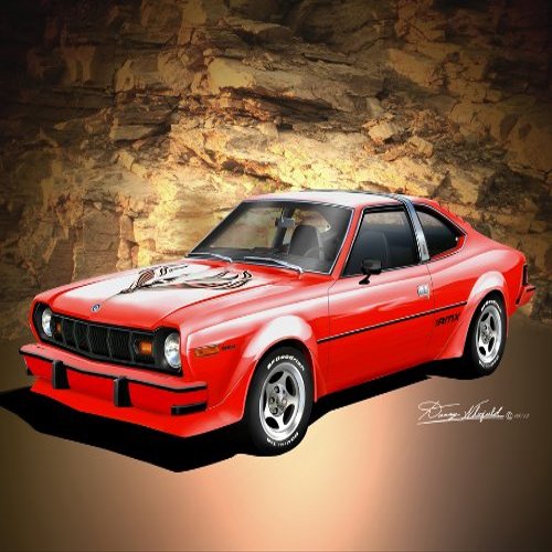 1974 AMC HORNET - AMX - TRANS AM RED - size 20 X 30