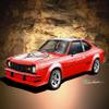 1974 AMC HORNET - AMX - TRANS AM RED - size 20 X 30 view 1
