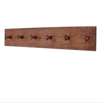 Solid Cherry Shaker Peg Racks (Mahogany, 35" x 3.5" with 6 pegs)