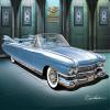 1959 Cadillac Eldorado Biarritz Argyle Blue Metallic CAR Art Print Poster - Size 24 x 36 view 1