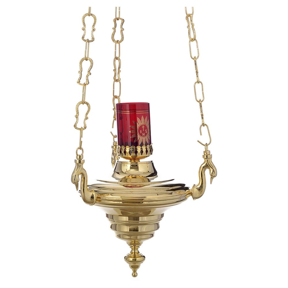 Blessed Sacrament Liquid Wax lamp, Golden