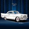 1957 CHRYSLER 300-C Alaskan White - ART PRINT POSTER BY ARTIST DANNY WHITFIELD- SIZE 20 X 24 view 1