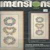 Vintage Dimension 1332 Crewel Picture Country Wreath Trio view 1