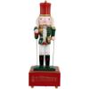Nutcracker Factory Decorative Wooden Animated and Musical Christmas Nutcracker Cymbalist, 12" view 1