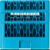 Carlisle FoodService Products RG25-214 OptiClean 25 Compartment Glass Rack with 2 Extenders, Blue , 7.12" view 3