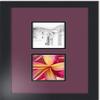 ArtToFrames Collage Photo Frame Double Mat with 2 - 4x5 Openings and Satin Black Frame view 3