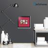 ArtToFrames Collage Photo Frame Double Mat with 1 - 5x7 and 2 - 2.25x3.25 Openings and Satin Black Frame view 2