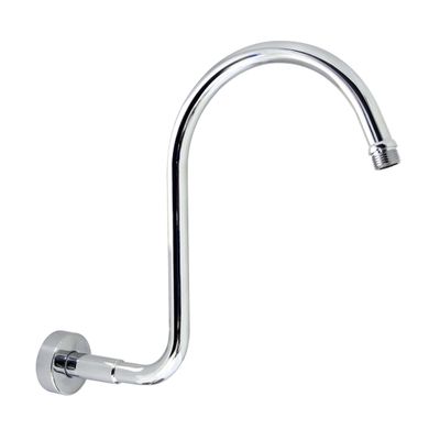 MODONA S Shower Arm with Flange Stainless Steel SS304 Polished Chrome - 5 Year Warrantee