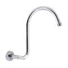 MODONA S Shower Arm with Flange  Stainless Steel SS304  Polished Chrome - 5 Year Warrantee view 1