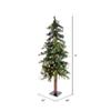 Vickerman 4' Mixed Country Alpine Artificial Christmas Tree, Warm White Dura-Lit LED Lights - Faux Christmas Tree - Seasonal Indoor Home Decor view 2