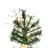 Vickerman 7' Mixed Country Alpine Artificial Christmas Tree, Warm White Dura-Lit LED Lights - Faux Christmas Tree - Seasonal Indoor Home Decor view 2