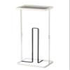 Yamazaki 7762 Toilet Paper Stand with Tray, Plate, White view 1