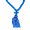 Iconsgr Handmade Blessed Christian Orthodox Greek Komboskoini Prayer Rope 100 Knots Pentant Blue MX view 2