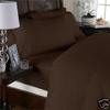 Grandeur Linens 1000 Thread Count Three (3) Piece King Size Chocolate Stripe Duvet Cover Set, 100% Egyptian Cotton, Deep Pocket view 1