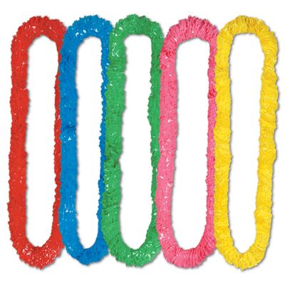Beistle 144-Pack Soft-Twist Poly Leis, 21/4 by 36-Inch