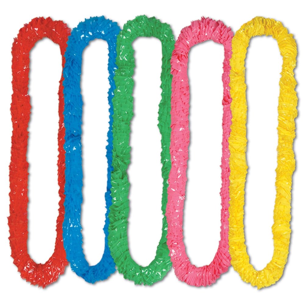 Beistle 144-Pack Soft-Twist Poly Leis, 21/4 by 36-Inch