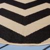 SAFAVIEH Washable Rug Outdoor Courtyard Collection - 7'10" Round, Black & Beige, Non-Shedding & Easy Cleaning, Ideal for Patio, Backyard, Mudroom (CY6245-256) view 4