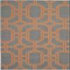 SAFAVIEH Dhurries Collection 3' x 5' Blue/Orange DHU860B Handmade Flatweave Premium Wool Area Rug view 2