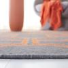 SAFAVIEH Dhurries Collection 3' x 5' Blue/Orange DHU860B Handmade Flatweave Premium Wool Area Rug view 4