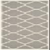 SAFAVIEH Dhurries Collection 2'6" x 6' Grey/Ivory DHU633B Handmade Flatweave Premium Wool Runner Rug view 3