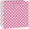 Unique Industries, Medium Gift Bag, 9 x 7 inches - Hot Pink Polka Dot view 1