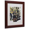 Trademark Fine Art Mocking Birds and Snake Matted Artwork by John James Audubon with Wood Frame, 11 by 14-Inch view 1