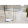 Kingston Brass SCC8261 Pedestal 2-Tier Steel Construction Towel-Rack with Wooden Case,33.63"L x 17.31"W x 7.81"H, Polished Chrome view 4