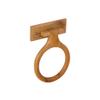 Design House Dalton Towel Ring, Concealed Mounting Hardware, Standard Wall Mount, Easy Installation, Wood, Honey Oak, 4 in L x 1.42 in W x 2.36 in H, Item 561191 view 1