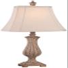 Regency Hill Traditional Country Cottage Table Lamp 25" High Antique Gold Leaves Petite Vase Off White Rectangular Shade Decor for Living Room Bedroom House Bedside Nightstand Home Office view 2