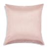 Aiking Home Solid Faux Silk Decorative Pillow Cover, Zipper Closure, 20 by 20 Inches, Rose Pink view 1
