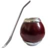 Gaucho Bruno Gourd with Metal Base and Bombilla Kit to Drink Yerba Mate view 2