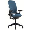 Steelcase Leap Office Chair, Black Frame and Buzz2 Sky Fabric view 1
