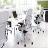 Steelcase Leap Office Chair, Black Frame and Buzz2 Sky Fabric view 2