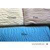 Tache 3 PC Solid Matelasse Super Soft Plush Terry Good Vibrations Blanket Bedspread Set in Tan, Twin view 4