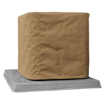 SugarHouse Outdoor Air Conditioner Cover - All-Weather, Waterproof Ultimate Canvas AC Protector, Made in The USA, 20-Year Warranty, Beige, 26 x 26 x 32 Inches
