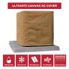 SugarHouse Outdoor Air Conditioner Cover - All-Weather, Waterproof Ultimate Canvas AC Protector, Made in The USA, 20-Year Warranty, Beige, 26 x 26 x 32 Inches view 2