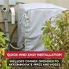 SugarHouse Outdoor Air Conditioner Cover - All-Weather, Waterproof Ultimate Canvas AC Protector, Made in The USA, 20-Year Warranty, Gray, 26 x 26 x 32 Inches view 3