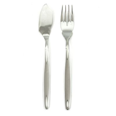 Mepra 101622005 Acqua 5 Pcs Flatware Set  Stainless Steel Tableware Set, Dishwasher Safe Cutlery