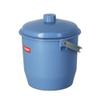 TATAY Bucket with Lid and Handle 17L | Compact and Functional Design | Ideal for Cleaning and Collecting Water | Indoor and Outdoor Use | BPA-Free Durable Plastic | 35x33x36 cm, Blue view 3