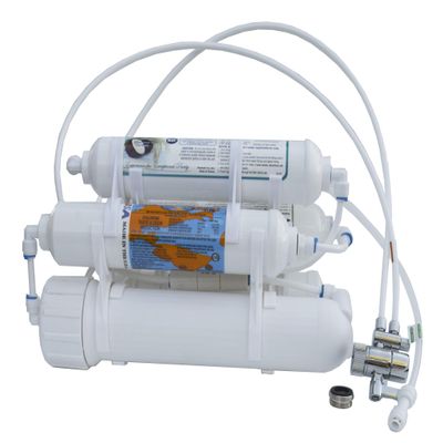 Countertop Portable Universal 5-Stage Reverse Osmosis RO Purification Water System with DI Deionizing Mixed Bed (Close to 0 PPM) postfilter, Build in USA
