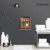 Art to Frames Double-Multimat-143-693/89-FRBW26079 Collage Photo Frame Double Mat with 1-4.5x5.5 and 2-2.5x2.5, 3.5x3.5 Openings and Satin Black Frame view 2