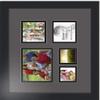 Art to Frames Double-Multimat-143-41/89-FRBW26079 Collage Photo Frame Double Mat with 1 - 4.5x5.5 and 2 - 2.5x2.5, 3.5x3.5 Openings and Satin Black Frame view 3