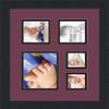 Art to Frames Double-Multimat-143-815/89-FRBW26079 Collage Photo Frame Double Mat with 1-4.5x5.5 and 2-2.5x2.5, 3.5x3.5 Openings and Satin Black Frame view 3