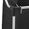 vidaXL Laundry Sorter with 4 Removable Bags, Durable Steel Frame, Convenient Handles and Castors, Easy Assembly, Efficient Organizer for Laundry Room or Closet, Black view 3