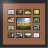 Art to Frames Double-Multimat-569-771/89-FRBW26079 Collage Photo Frame Double Mat with 1-4.75x6.75 and 12-2x3 Openings and Satin Black Frame view 1