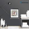 ArtToFrames Collage Photo Frame Double Mat with 1 - 4.75x6.75 and 12 - 2x3 Openings and Satin Black Frame view 2