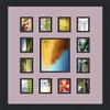 Art to Frames Double-Multimat-569-805/89-FRBW26079 Collage Photo Frame Double Mat with 1-4.75x6.75 and 12-2x3 Openings and Satin Black Frame view 3