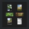 Art to Frames Double-Multimat-475-89/89-FRBW26079 Collage Photo Frame Double Mat with 6 - 3x5 Openings and Satin Black Frame view 1